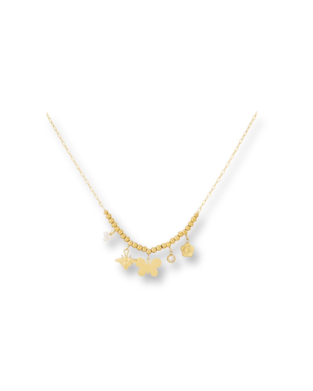 14K Gold Plated Butterfly Necklace
