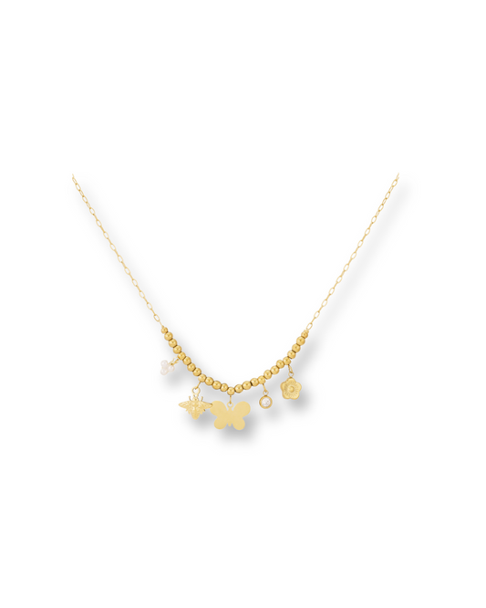 14K Gold Plated Butterfly Necklace