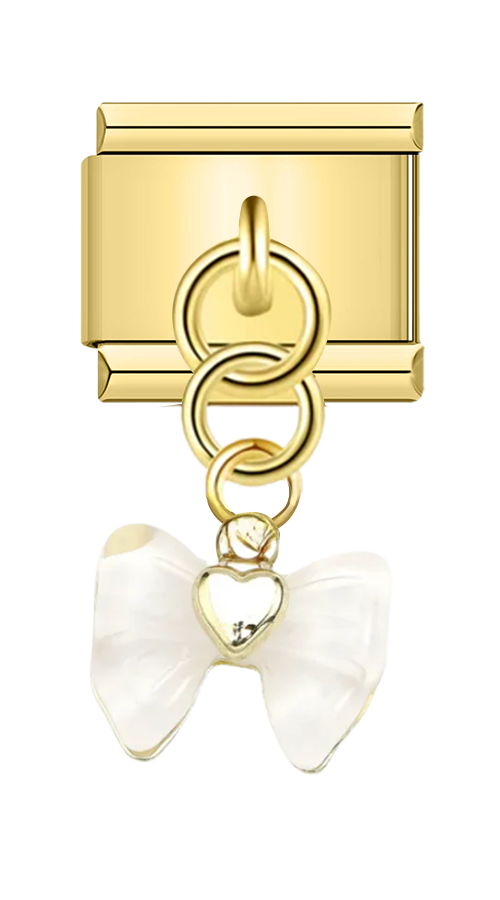 Pearlescent Bow Pendant